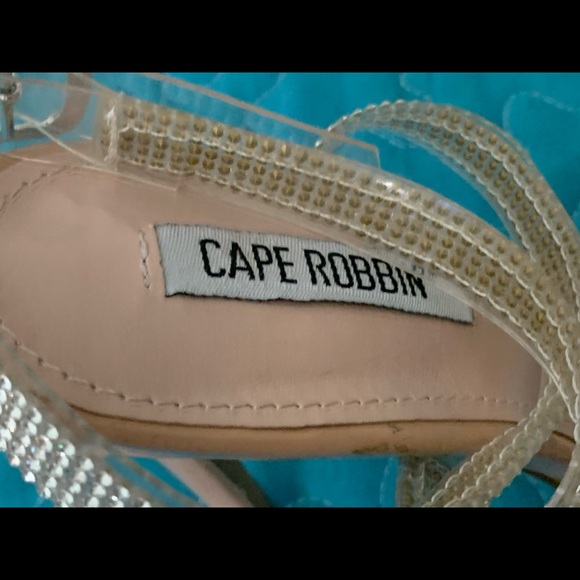 CAPE ROBBIN -Rhinestones Clear Straps Heels - Picture 5 of 11